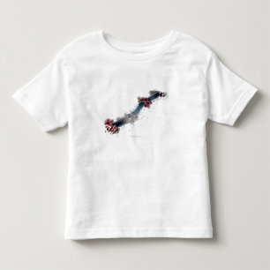 Wireframe microscopic view of candida albicans toddler t-shirt