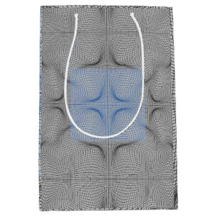 Wireframe pattern 08.B LGrey BG Medium Gift Bag