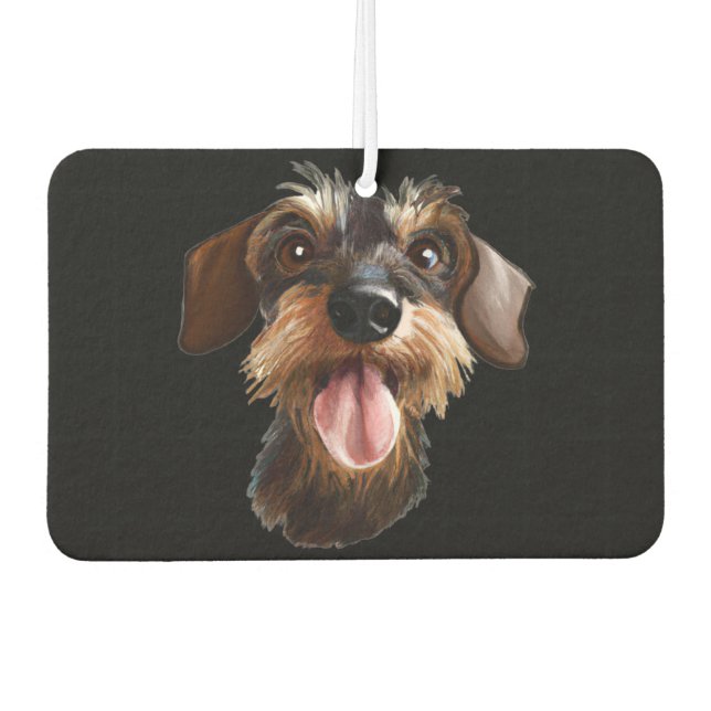 Wirehaired Dachshund Air Freshener (Front)