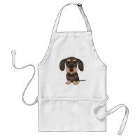 Wirehaired Dachshund | Cute Cartoon Dog Teckel