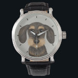 Wirehaired Dachshund | Cute Cartoon Dog Teckel Watch<br><div class="desc">This wirehaired Dachshund wrist watch is available in assorted styles for men,  women and kids. A cool fashion accessory that makes a great gift for Teckel lovers. Visit Jenn’s Doodle World for many more stylish dog breed watches.</div>