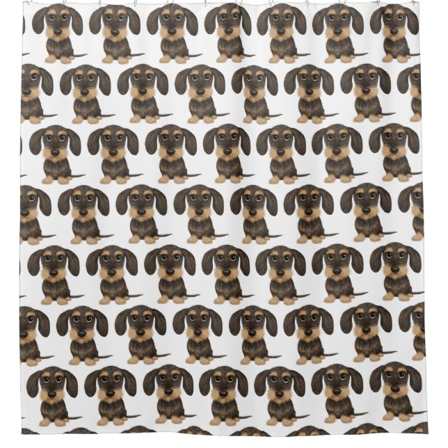 Wirehaired Dachshund | Cute Teckel Dog Patterned (Front)