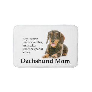 Wirehaired Dachshund Mom Bath Mat