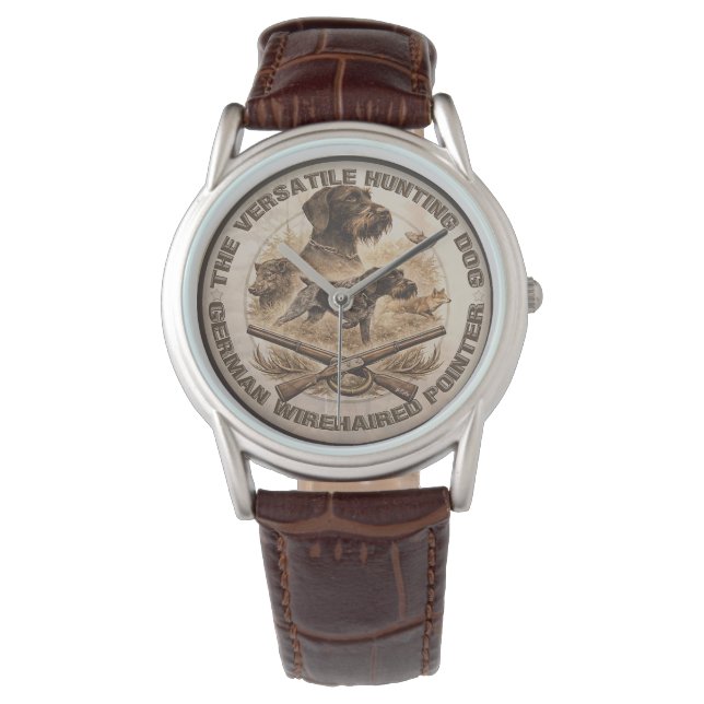 Wirehaired Pointer , Hunter Logo Watch (Front)