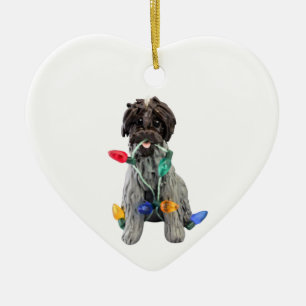 Wirehaired Pointing Griffon Ceramic Ornament