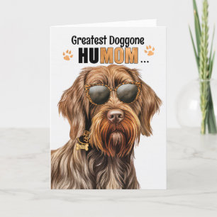 Wirehaired Pointing Griffon Dog Mother's Day Holiday Card