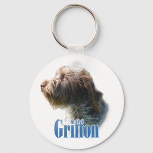 Wirehaired Pointing Griffon Name Keychain