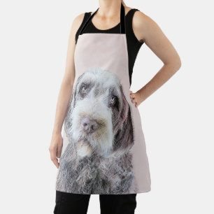 Wirehaired Pointing Griffon Painting - Dog Art Apron