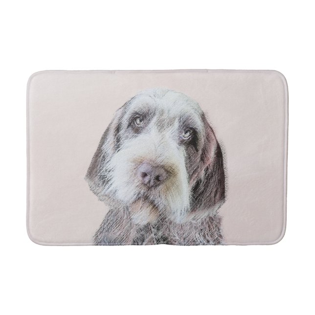 Wirehaired Pointing Griffon Painting - Dog Art Bath Mat (Front)