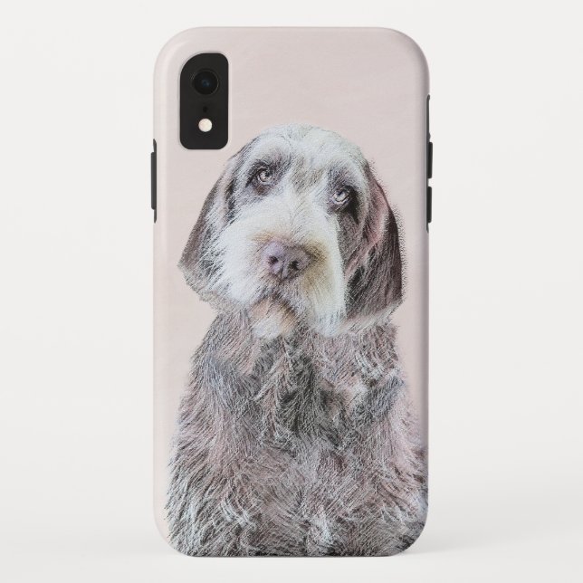 Wirehaired Pointing Griffon Painting - Dog Art Case-Mate iPhone Case (Back)