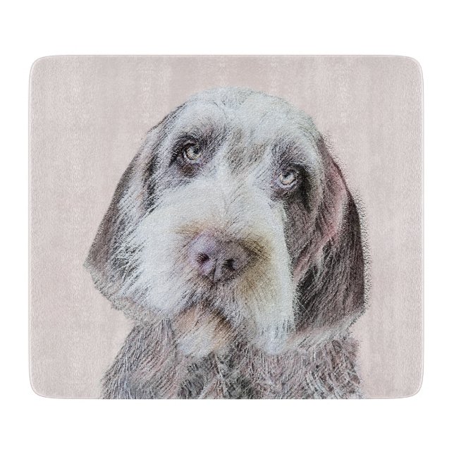 Wirehaired Pointing Griffon Painting - Dog Art Cutting Board (Front)