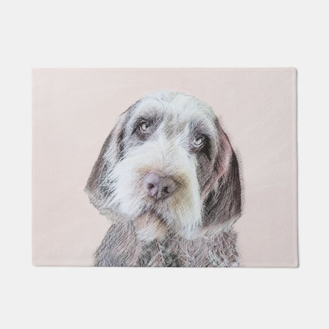 Wirehaired Pointing Griffon Painting - Dog Art Doormat (Front)
