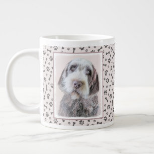 Wirehaired Pointing Griffon Painting - Dog Art Large Coffee Mug