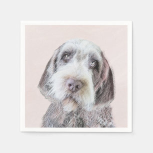 Wirehaired Pointing Griffon Painting - Dog Art Napkin