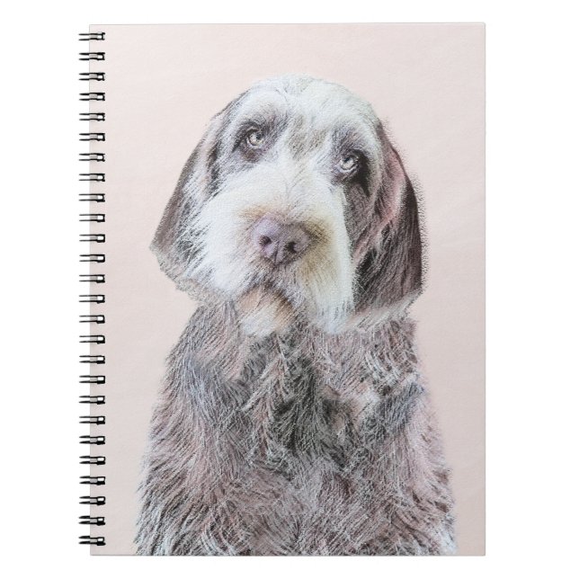 Wirehaired Pointing Griffon Painting - Dog Art Notebook (Front)
