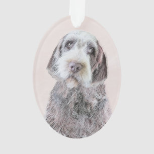 Wirehaired Pointing Griffon Painting - Dog Art Ornament