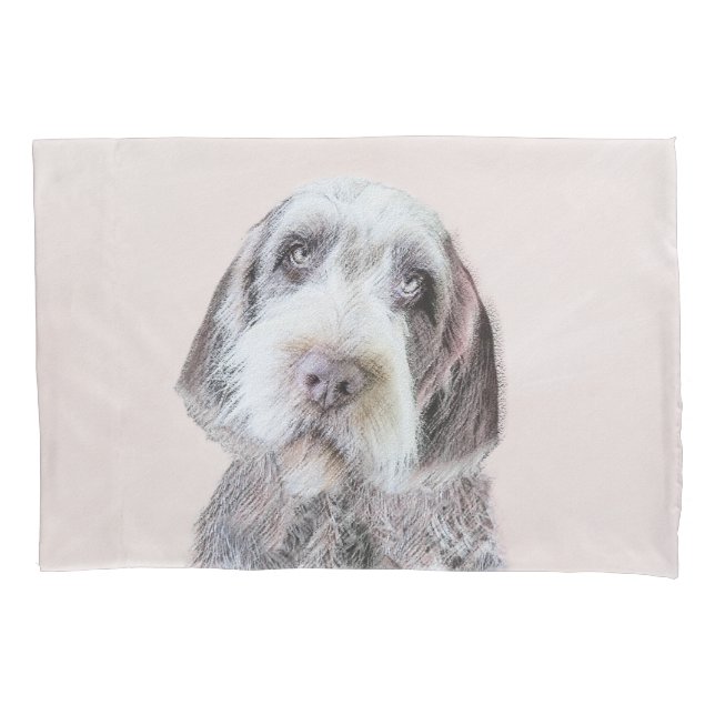 Wirehaired Pointing Griffon Painting - Dog Art Pillowcase (Front)