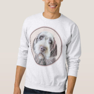 Wirehaired Pointing Griffon Painting - Dog Art Sweatshirt