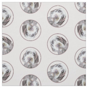 Wirehaired Pointing Griffon Painting Pet Dog Art Fabric