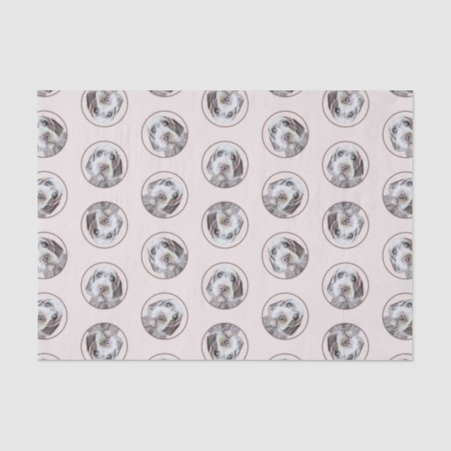 Wirehaired Pointing Griffon Painting Pet Dog Art Tissue Paper (Front)