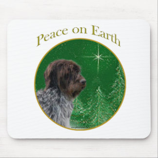Wirehaired Pointing Griffon Peace Mouse Pad