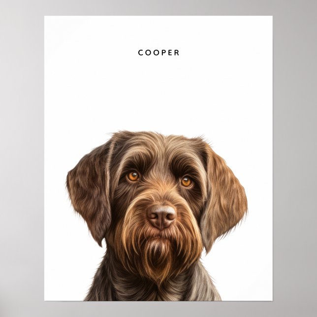 Wirehaired Pointing Griffon Personalized Print (Front)