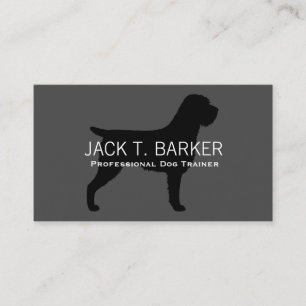 Wirehaired Pointing Griffon Silhouette Business Card