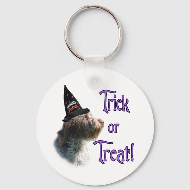 Wirehaired Pointing Griffon Trick Keychain (Front)