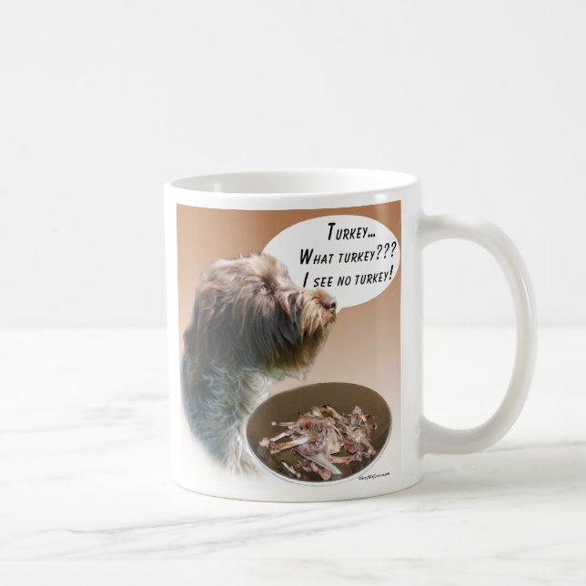 Wirehaired Pointing Griffon Turkey Coffee Mug (Right)