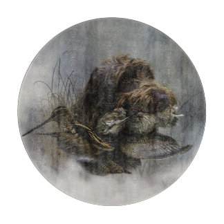 Wirehaired Pointing Griffon , Woodcock hunting  Cutting Board
