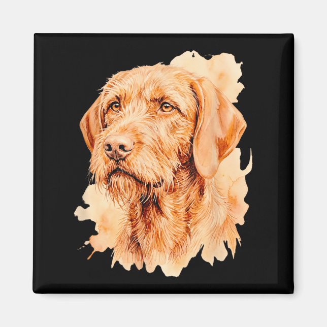 Wirehaired Vizsla Dog Owner - Artwork rtrait Magnet (Front)