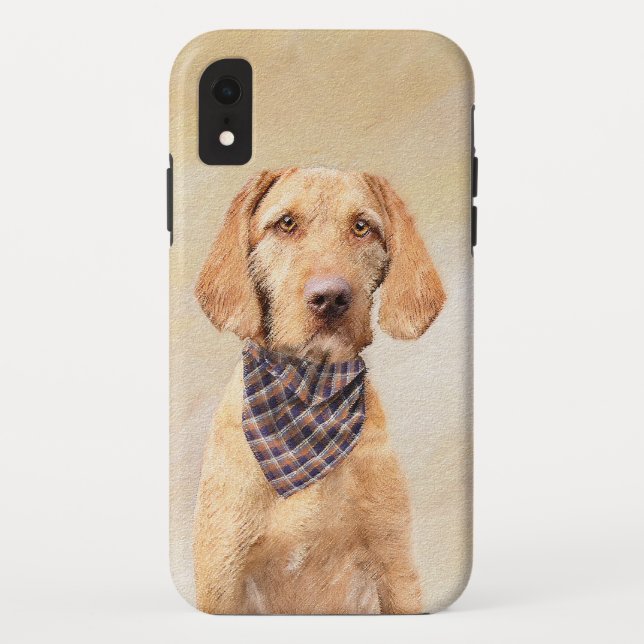Wirehaired Vizsla Painting - Cute Original Dog Art Case-Mate iPhone Case (Back)