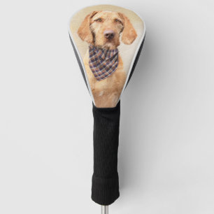 Wirehaired Vizsla Painting - Cute Original Dog Art Golf Head Cover