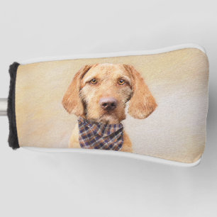Wirehaired Vizsla Painting - Cute Original Dog Art Golf Head Cover