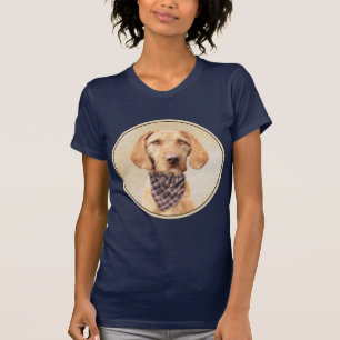 Wirehaired Vizsla Painting - Cute Original Dog Art T-Shirt