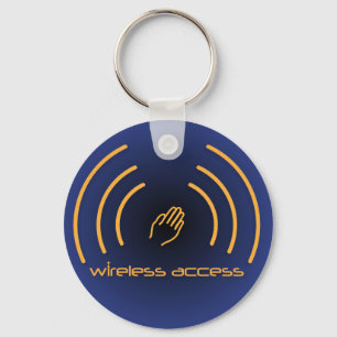 Wireless Access Christian prayer keychain