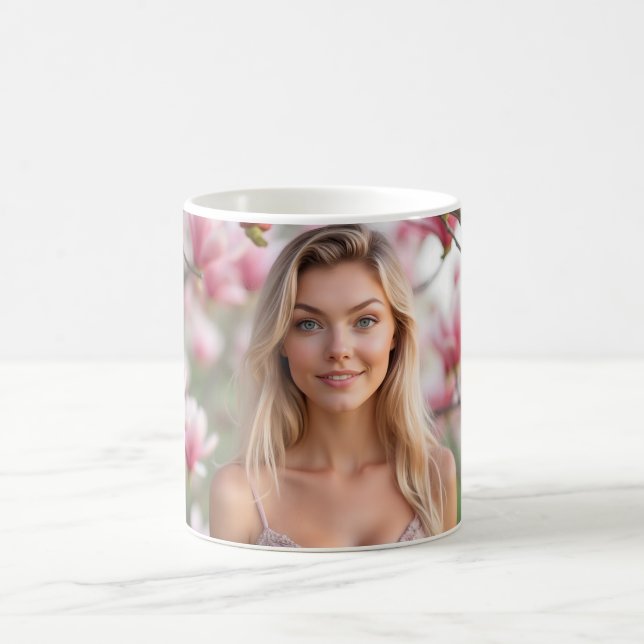Wireless Elegance in Spring Coffee Mug (Center)