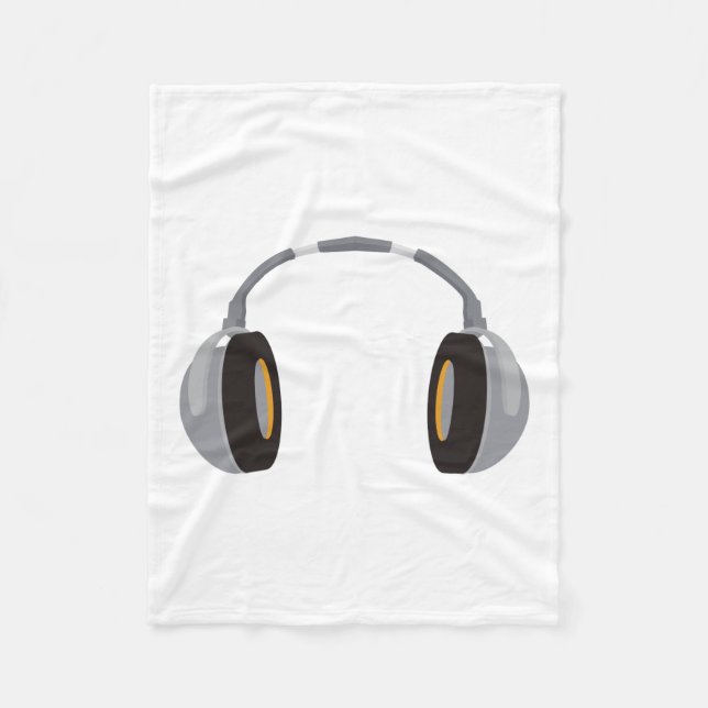 Wireless Headphone Fleece Blanket (Front)