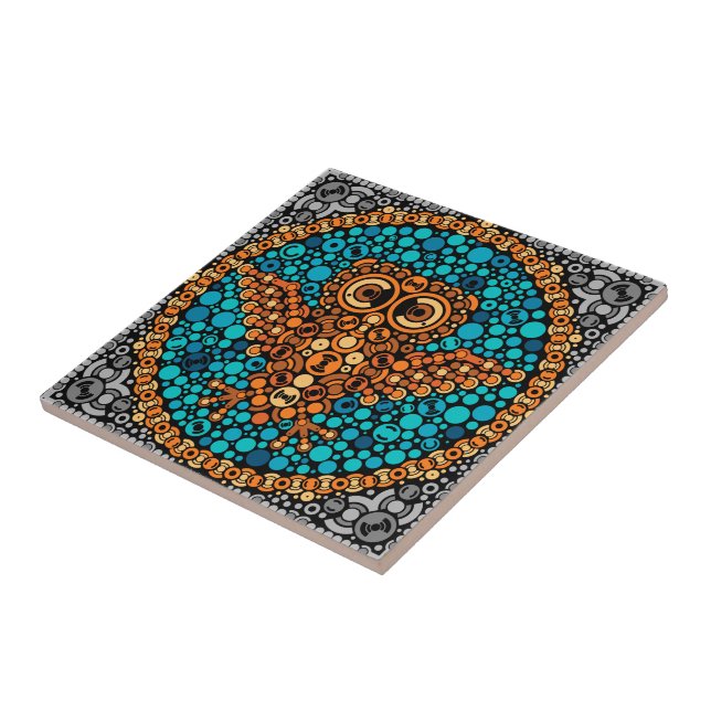 Wireless Owl, Colour Perception Test, Black Tile (Side)