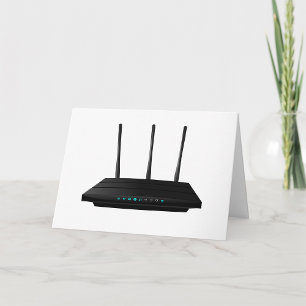 Wireless Router Greeting Cards