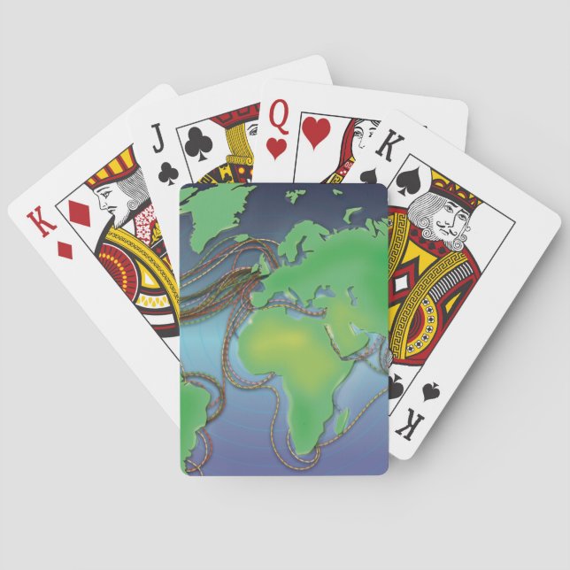 Wires of the World - Undersea Cables Playing Cards (Back)