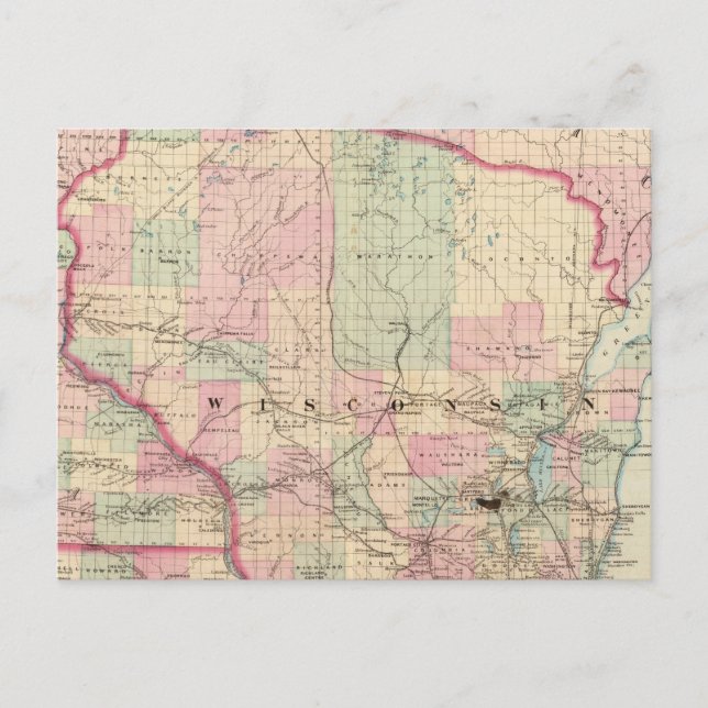 Wisconsin 3 postcard (Front)