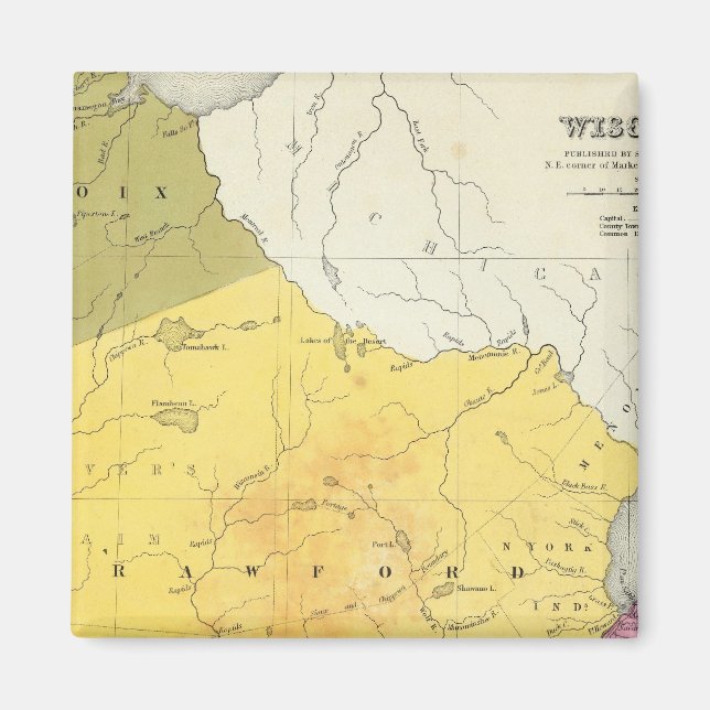 Wisconsin 4 magnet (Front)