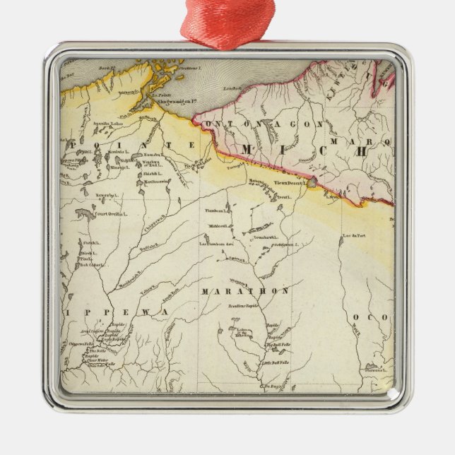 Wisconsin 6 metal ornament (Front)