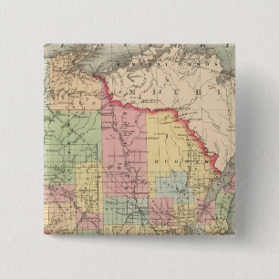 Wisconsin 7 2 inch square button