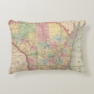 Wisconsin 7 decorative pillow