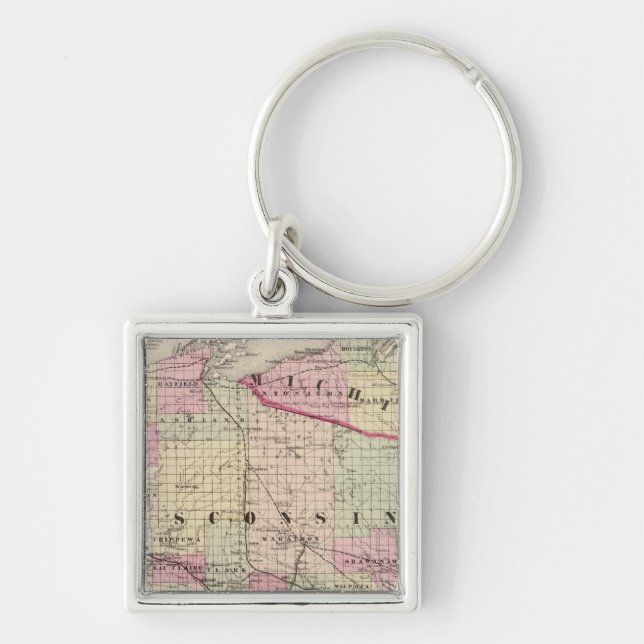 Wisconsin 9 keychain (Front)