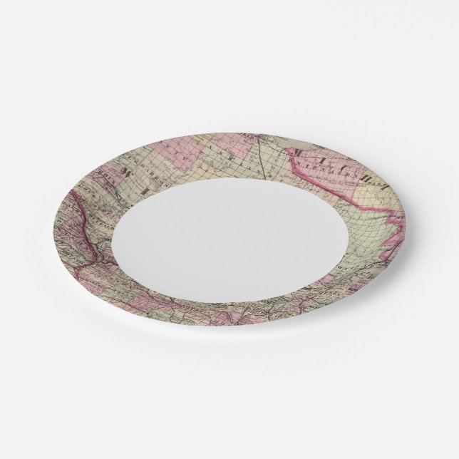 Wisconsin 9 paper plate (Angled)