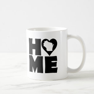 Wisconsin Accueil Coeur État Mug ou Mug Voyage