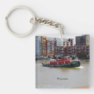 Wisconsin acrylic key chain